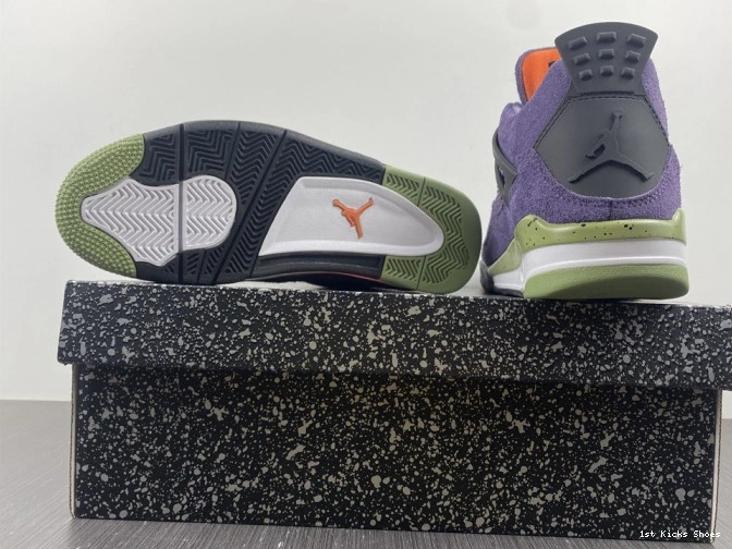 1st Kicks Air Purple Canyon Jordan 4 WMNS AQ9129-500 0727